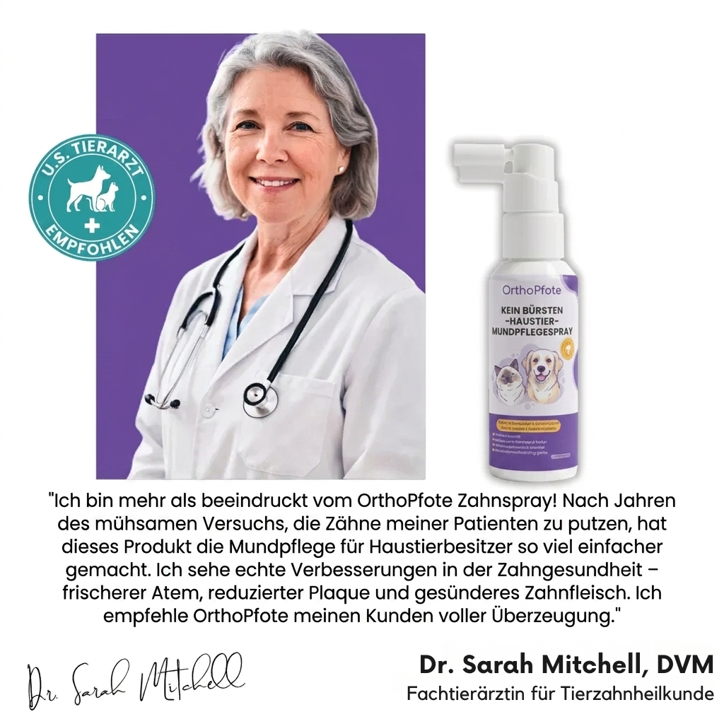 OrthoPfote Zahnpflege-Spray für Haustiere