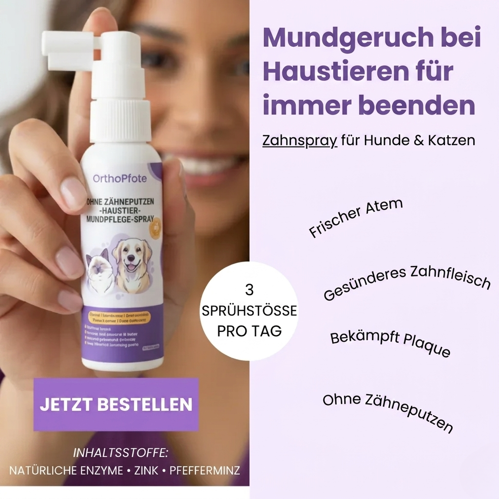 OrthoPfote Zahnpflege-Spray für Haustiere