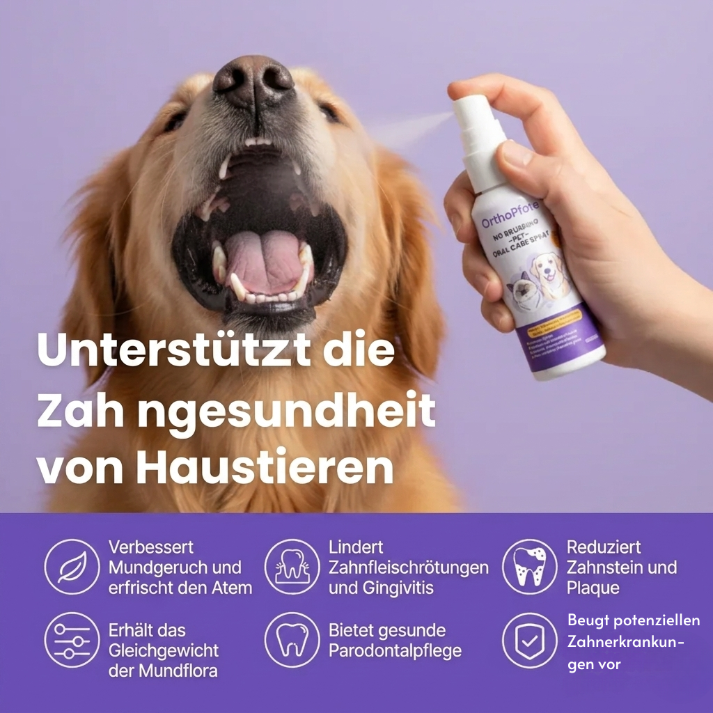 OrthoPfote Zahnpflege-Spray für Haustiere