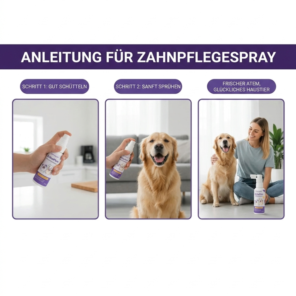 OrthoPfote Zahnpflege-Spray für Haustiere