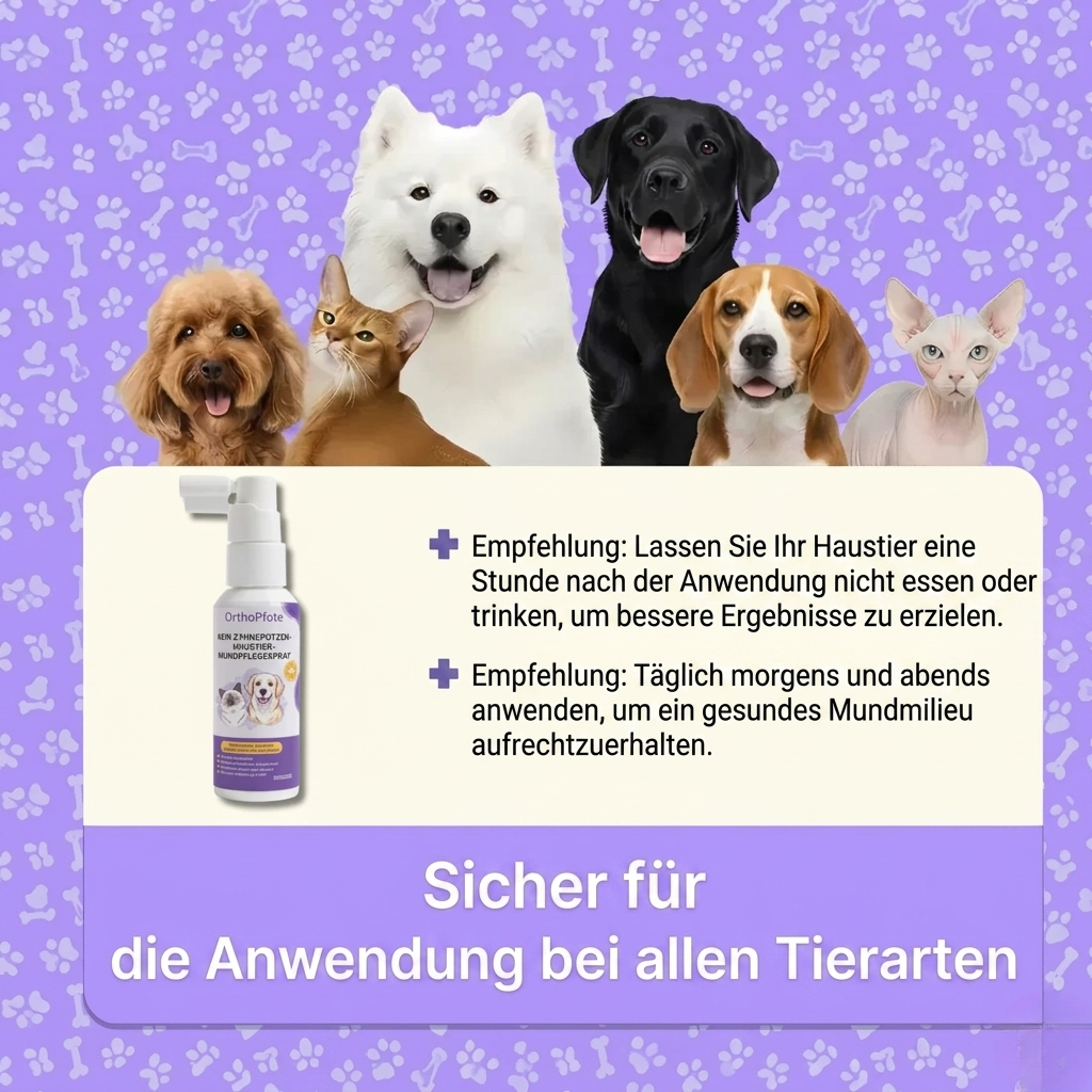 OrthoPfote Zahnpflege-Spray für Haustiere