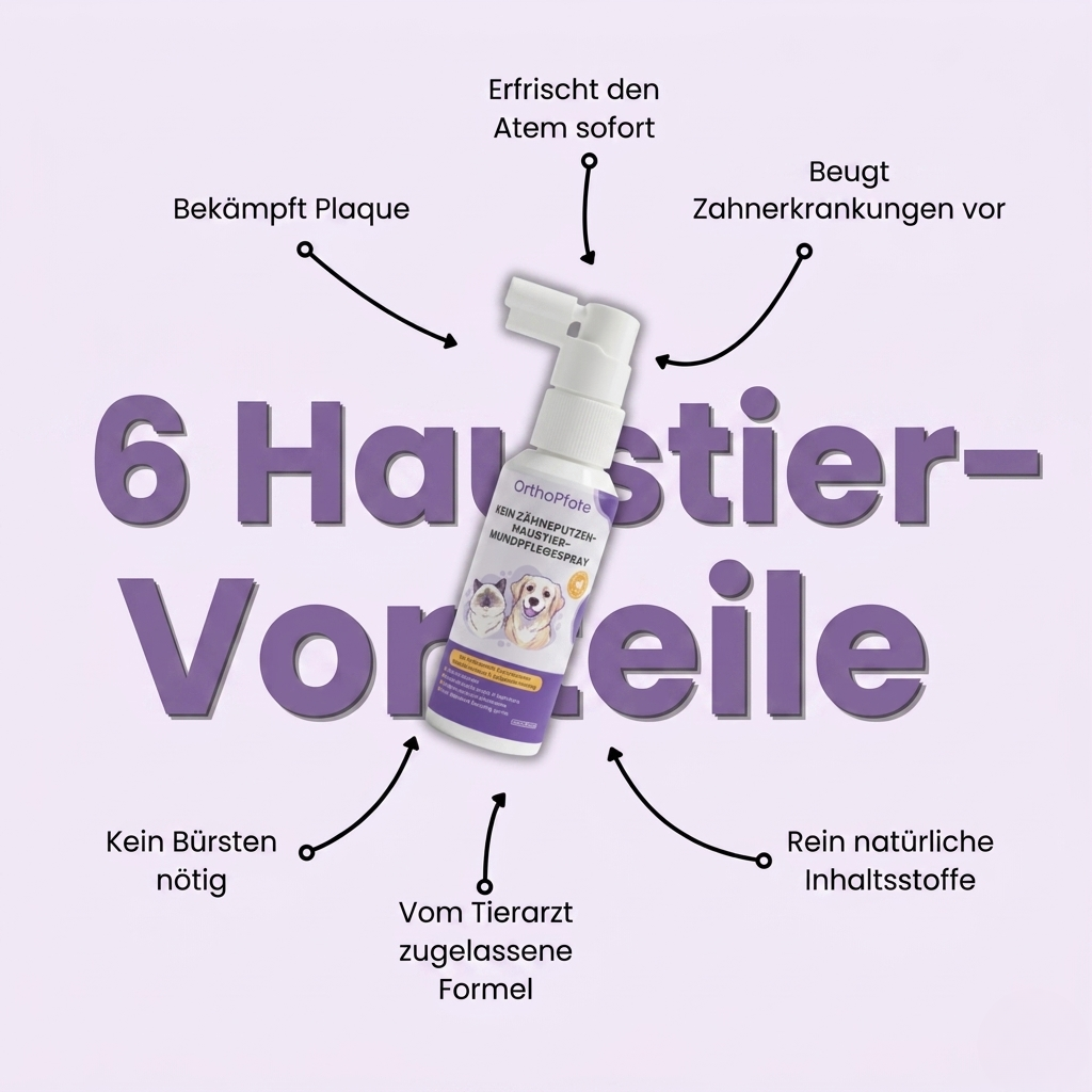 OrthoPfote Zahnpflege-Spray für Haustiere