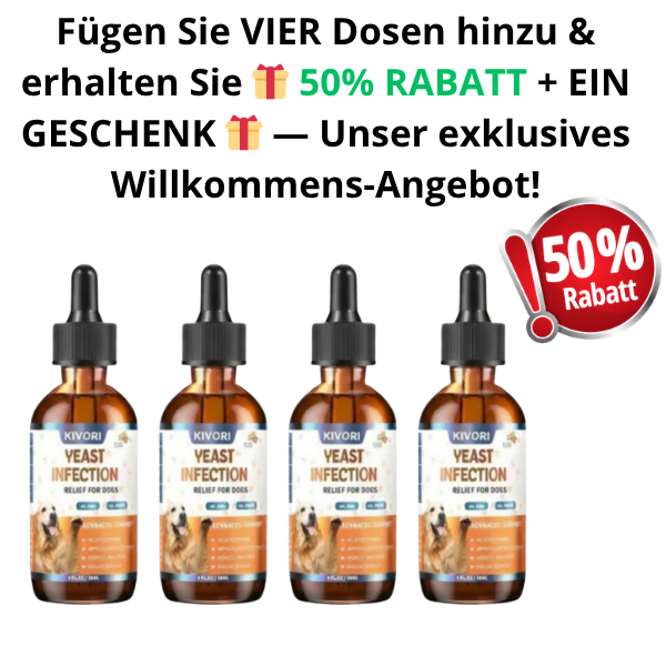 Fügen Sie VIER Dosen hinzu & erhalten Sie 🎁 50% RABATT + EIN GESCHENK 🎁 — Unser exklusives Willkommens-Angebot!
